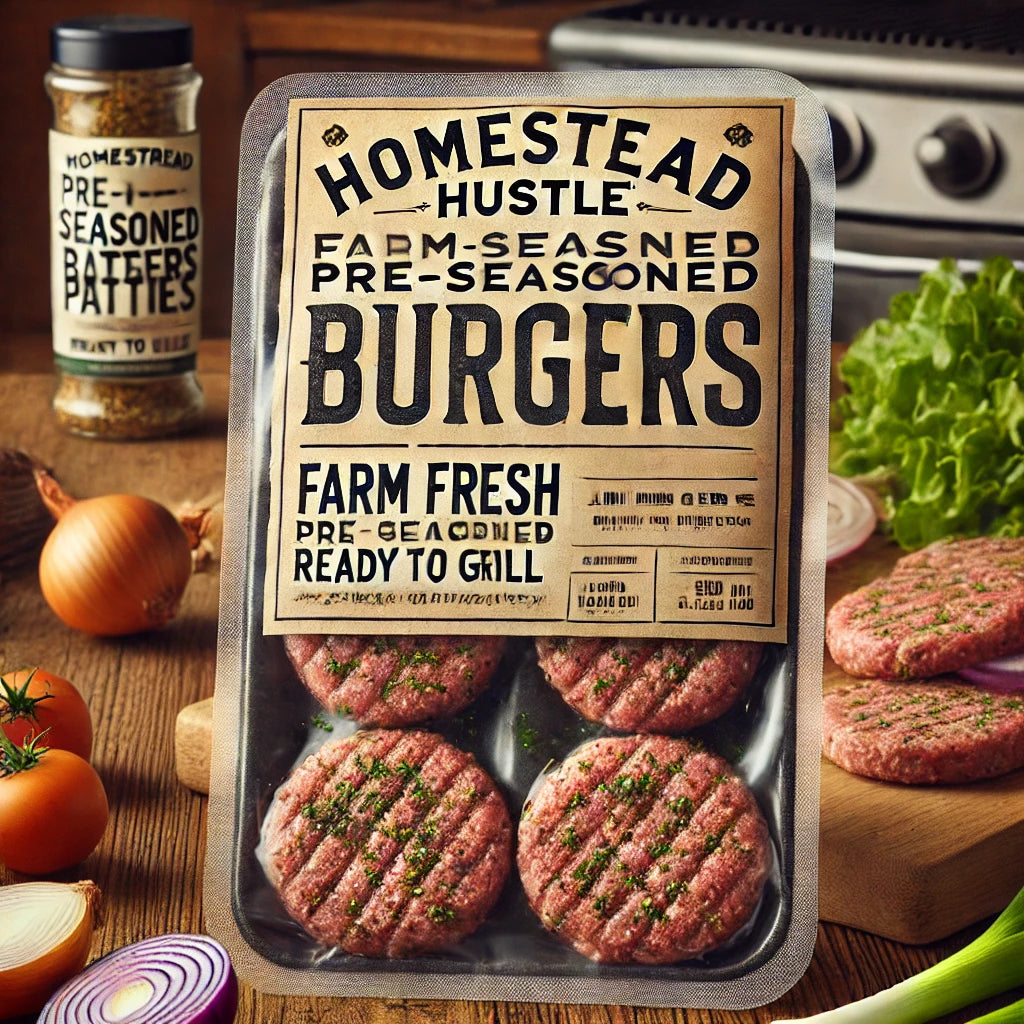 Homestead Hustle Farm-Seasoned Burgers